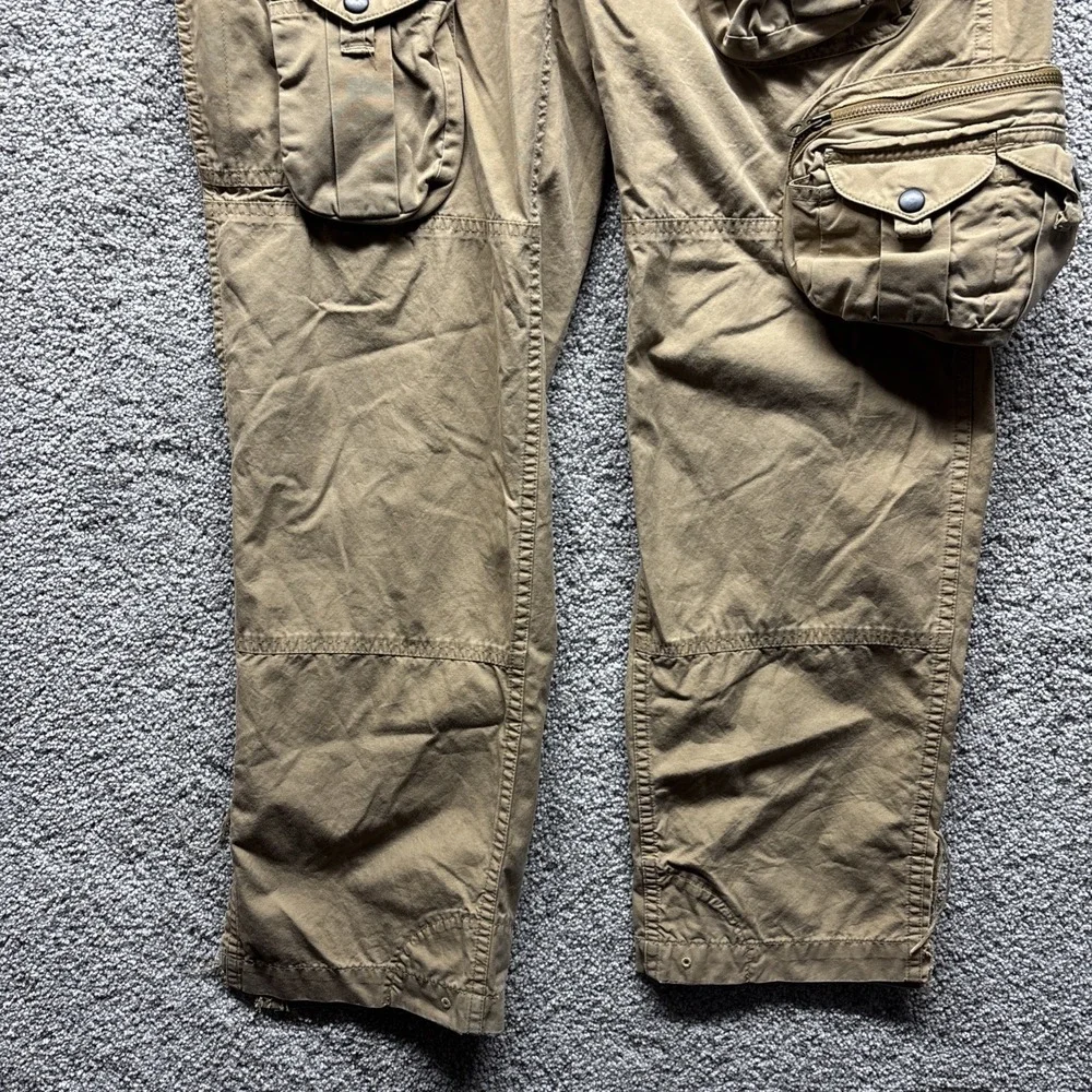 Vintage Polo Ralph Lauren Pants 34x30 Military Paratrooper Cargo Distressed RARE